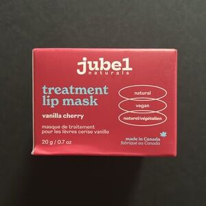 NEW jubel naturals Vanilla Cherry Treatment Lip Mask